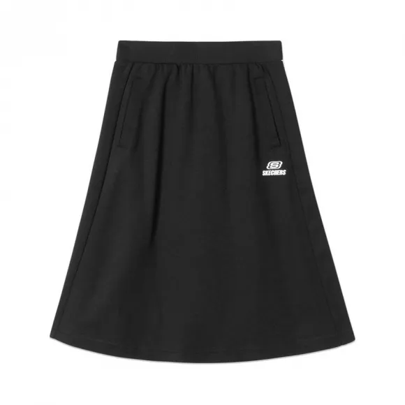 斯凯奇/Skechers 深黑色 KNITSKIRT 女子短裙 L420W145-002K
