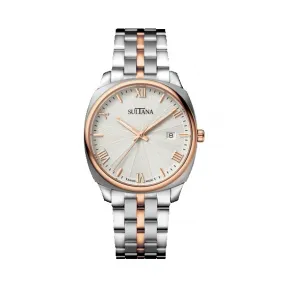 时添雅/Sultana 39mm x 46mm 不锈钢镀玫瑰金双色 自动机械机芯 男表 393102