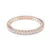 施华洛世奇/Swarovski  Vittore 戒指  圆形切割  白色  镀玫瑰金色调 5083129