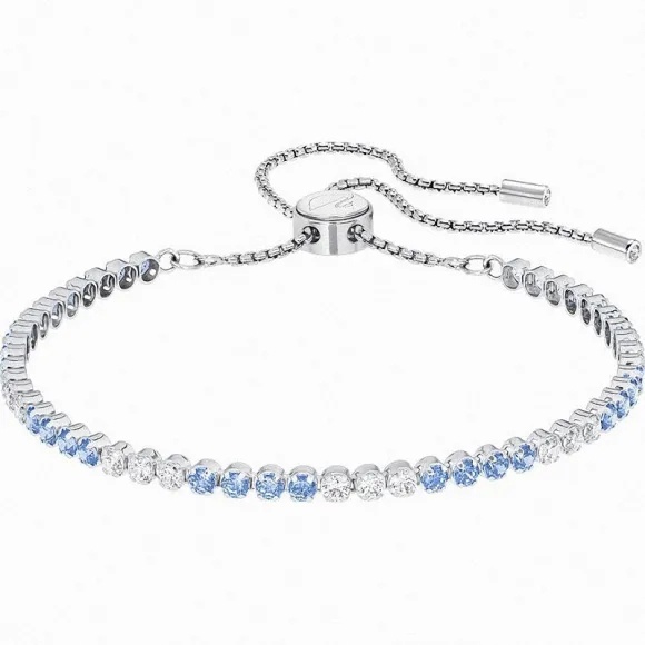 施华洛世奇/Swarovski 手链 Subtle 手链, 蓝色, 镀白金色 5253276