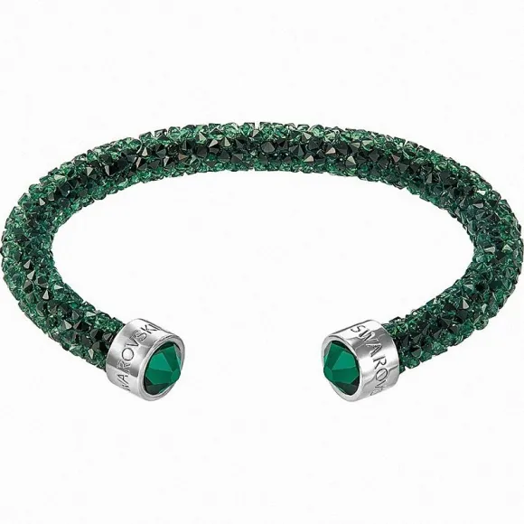 施华洛世奇/Swarovski 手镯 Crystaldust 阔手镯, 绿色, 不锈钢 5255908