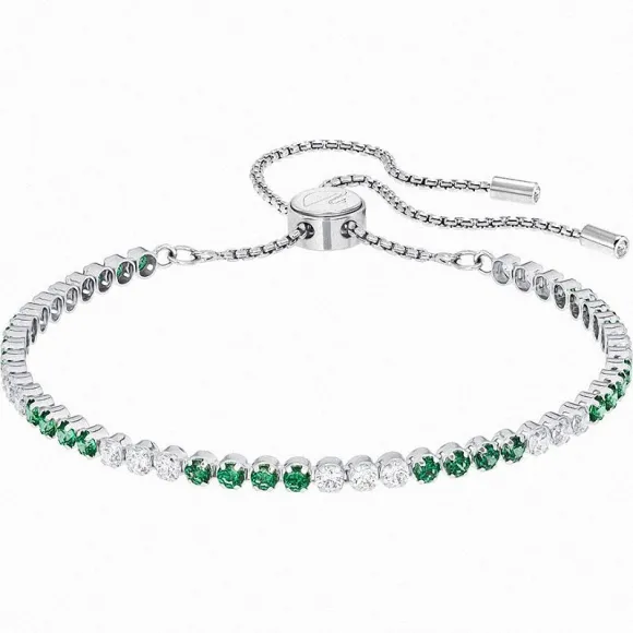 施华洛世奇/Swarovski 手链 Subtle 手链, 绿色, 镀白金色 5274304