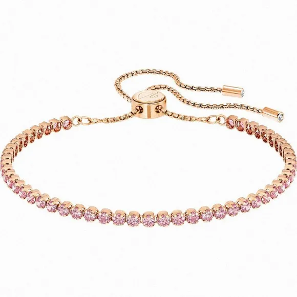 施华洛世奇/Swarovski 手链 Subtle 手链, 粉红色, 镀玫瑰金色 5274312