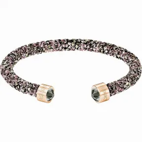 施华洛世奇/Swarovski 手镯 Crystaldust 阔手镯, 彩色设计, 镀玫瑰金色 5348098