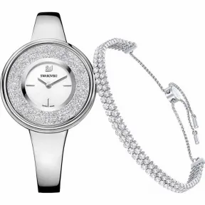 施华洛世奇/Swarovski 套装 Crystalline Pure 套装, 白色, 银色 5380026