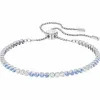 施华洛世奇/Swarovski 手链 Subtle 手链, 蓝色, 镀白金色 5382305