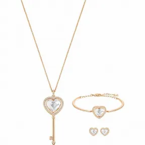 施华洛世奇/Swarovski 套装 Engaged 套装, 白色, 镀玫瑰金色 5385646