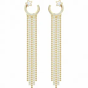 施华洛世奇/Swarovski 耳饰 Little 穿孔耳环, 灰色, 镀金色 5409691