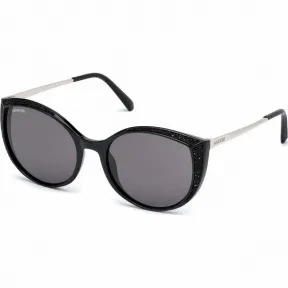 施华洛世奇/Swarovski 太阳眼镜 Swarovski 太阳眼镜, SK0168 - 01A, Black 5411620