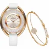 施华洛世奇/Swarovski 套装 Crystalline Oval 套装, 白色, 玫瑰金色调 5414705