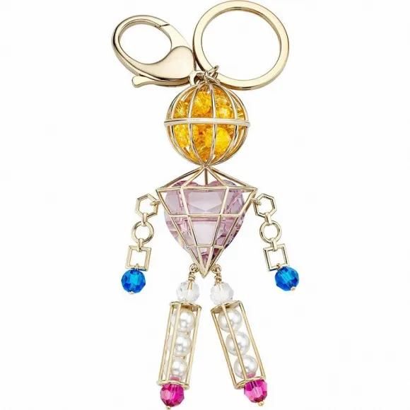 施华洛世奇/Swarovski 钥匙扣 Mary Katrantzou Nostalgia 钥匙吊坠, 镀金色 5415009