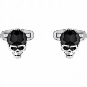 施华洛世奇/Swarovski 袖扣 Taddeo 袖扣, 黑色, 镀钯色 5427147