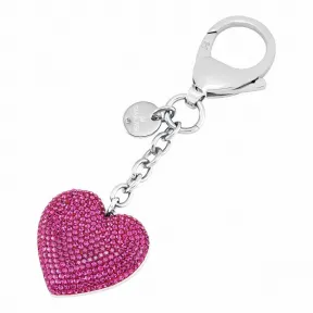 施华洛世奇/Swarovski 钥匙扣 Lovely 手袋坠饰, 紫红色, 不锈钢 5458417