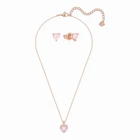 施华洛世奇/Swarovski One 套装, 彩色设计, 镀玫瑰金色调 5470897