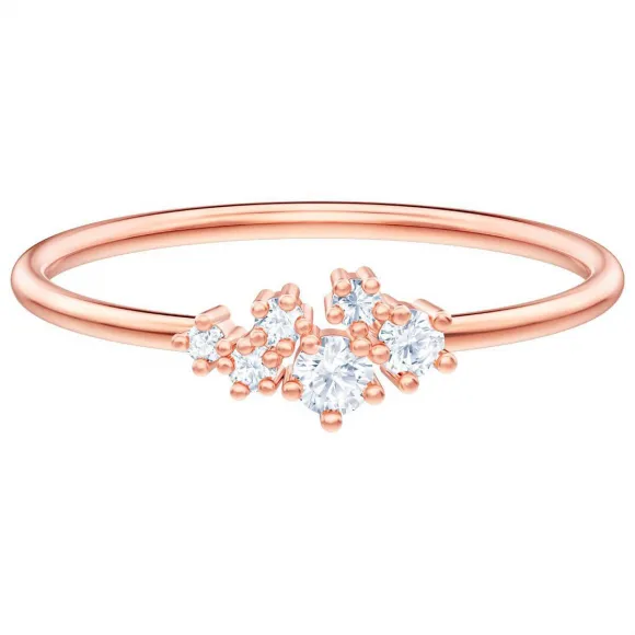 施华洛世奇/Swarovski Penélope Cruz Moonsun 戒指, 白色, 镀玫瑰金色调 5486819