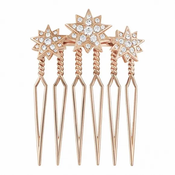 施华洛世奇/Swarovski Penélope Cruz Moonsun 限量发行产品 发抓, 白色, 镀玫瑰金色 5490106