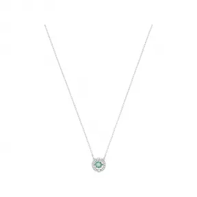 施华洛世奇/Swarovski Sparkling Dance 项链, 绿色, 镀铑 5496308