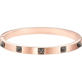 施华洛世奇/Swarovski Tactic 手镯, 黑色, 镀玫瑰金色调 5497309