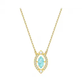 施华洛世奇/Swarovski Sparkling Dance 项链, 绿色, 镀金色调 5497474