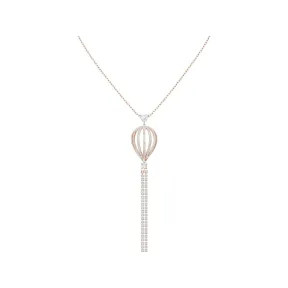 施华洛世奇/Swarovski Into the Sky 链坠, 白色, 镀玫瑰金色调 5499529