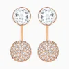 施华洛世奇/Swarovski 前穿耳环耳环 白色 镀玫瑰金色 5528490