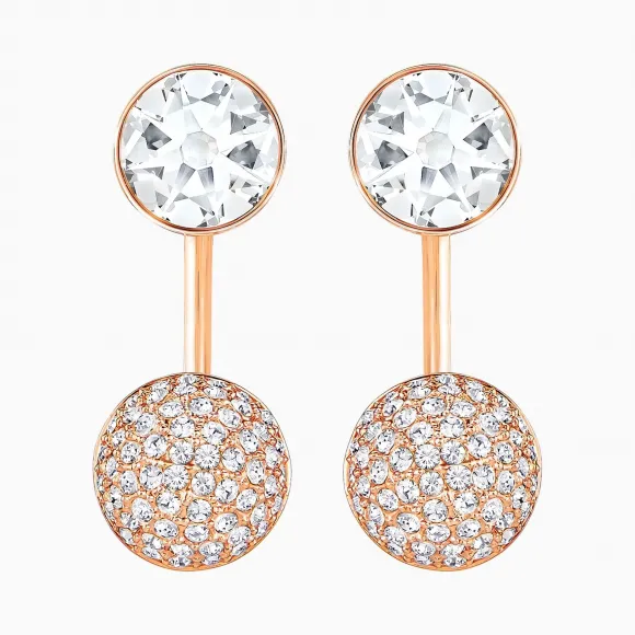 施华洛世奇/Swarovski 前穿耳环耳环 白色 镀玫瑰金色 5528490