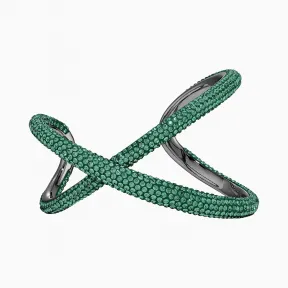 施华洛世奇/Swarovski Tigris袖口 绿色 镀钌 5532475