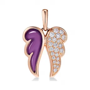 施华洛世奇/Swarovski 星愿之翼18K金玫瑰金钻石链坠 5538162