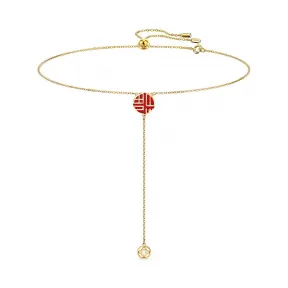 施华洛世奇/Swarovski Full Blessing Fu Y形项链 5539899