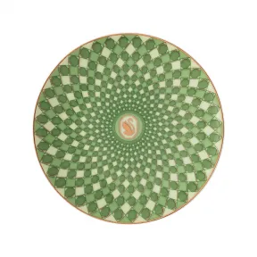 施华洛世奇/Swarovski Signum 餐盘  瓷器  小码  绿色 5635545