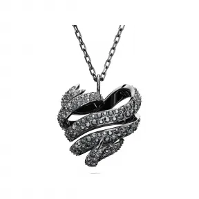 施华洛世奇/Swarovski Volta 链坠  心形  小码  黑色  镀钌 5662491