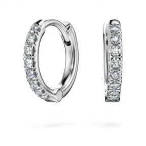 施华洛世奇/Swarovski 永恒圈形耳环 实验室种植钻石 0.1 克拉总重量 18K 白金 5699135