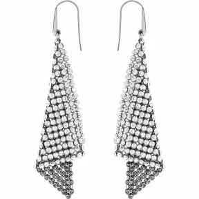 施华洛世奇/Swarovski 耳饰 Fit 穿孔耳环, 灰色, 镀白金色 976061