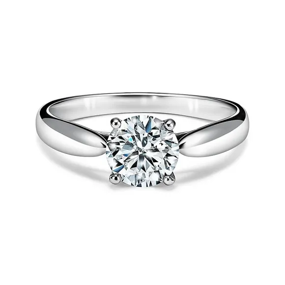 蒂芙尼/Tiffany Harmony® 铂金订婚戒指：平衡与优雅的研究 30504992 