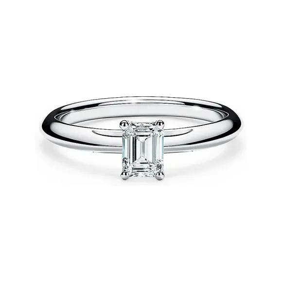 蒂芙尼/Tiffany 铂金祖母绿形切割钻石订婚戒指 31222532 