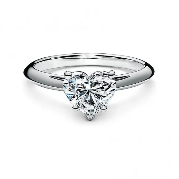 蒂芙尼/Tiffany 铂金镶心形钻石订婚戒指 32001734 