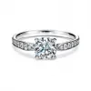 蒂芙尼/Tiffany Harmony™ 系列铂金镶钻戒圈订婚钻戒 32719538 