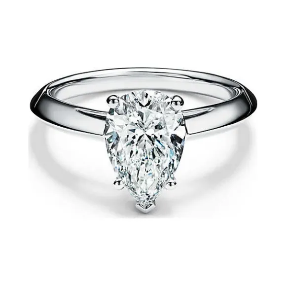 蒂芙尼/Tiffany 铂金镶梨形钻石订婚戒指 33716443 