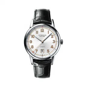 蒂芙尼/Tiffany Tiffany CT60® 系列 3-Hand 40 毫米不锈钢男士腕表。