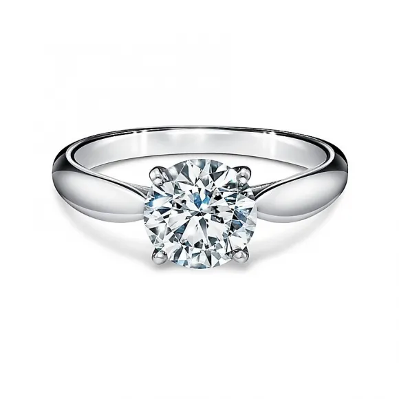 蒂芙尼/Tiffany Harmony® 铂金订婚戒指：平衡与优雅的研究 36570482 