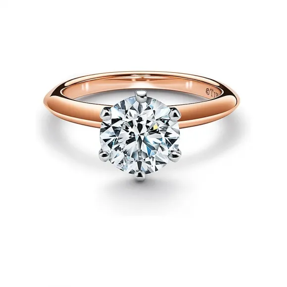 蒂芙尼/Tiffany 18K玫瑰金 Tiffany® Setting:世上最具标志性的订婚戒指 37712019 