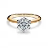 蒂芙尼/Tiffany Tiffany® Setting 18K 金六爪镶嵌钻戒:经典订婚钻戒 60448558 