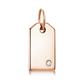 Tiffany Charms 系列 18K 玫瑰金镶钻吊饰，迷你号  60879869