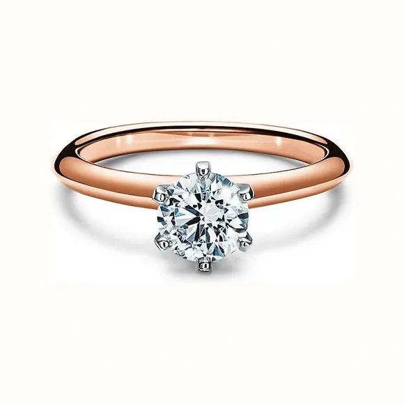 蒂芙尼/Tiffany 18K玫瑰金 Tiffany® Setting:世上最具标志性的订婚戒指 61231269 