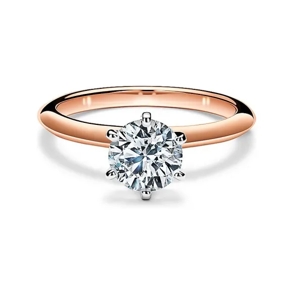 蒂芙尼/Tiffany 18K玫瑰金 Tiffany® Setting:世上最具标志性的订婚戒指 61620095 