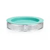 蒂芙尼/Tiffany Blue® 瓷器和纯银镶钻圆盘 61918264 