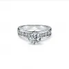 蒂芙尼/Tiffany Tiffany® Setting 镶钻戒圈六爪镶嵌钻戒:经典订婚钻戒 62058064 