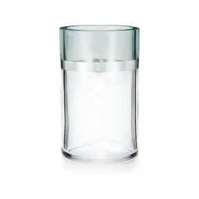 蒂芙尼/Tiffany Seguso Vetri d'Arte 人工吹制玻璃花瓶，带纯银饰带。 62633395 
