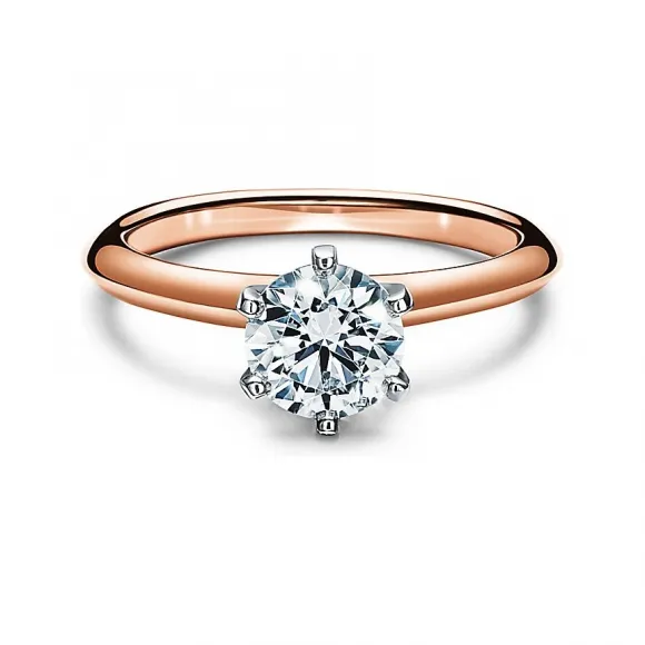 蒂芙尼/Tiffany 18K玫瑰金 Tiffany® Setting:世上最具标志性的订婚戒指 62887192 