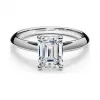蒂芙尼/Tiffany 铂金祖母绿形切割钻石订婚戒指 63357138 